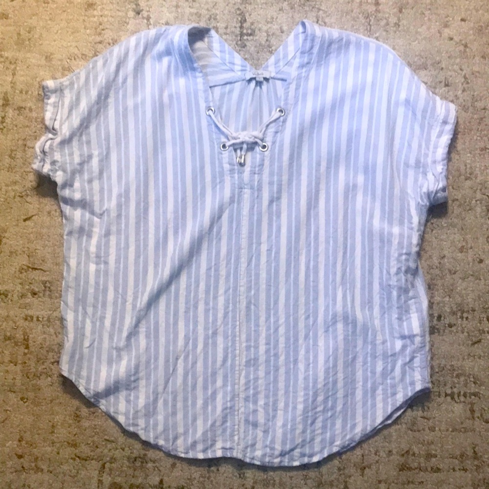 Rails front tie shirt